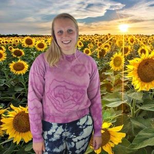 UPCYCLE Reverse Tie Dye Sweatshirt S